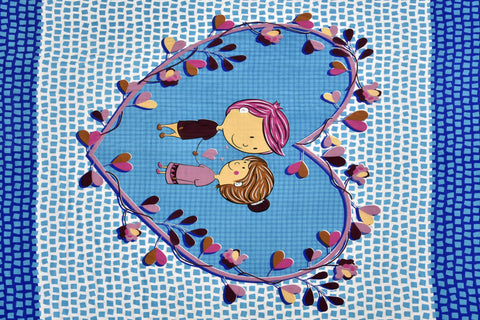 Blue Romance Bedsheet