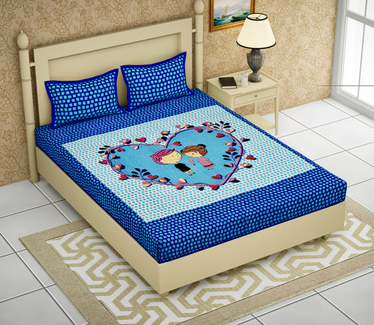Blue Romance Bedsheet