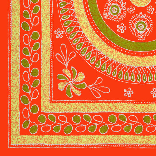 Traditional Mandala Print Cotton Double Bedsheet
