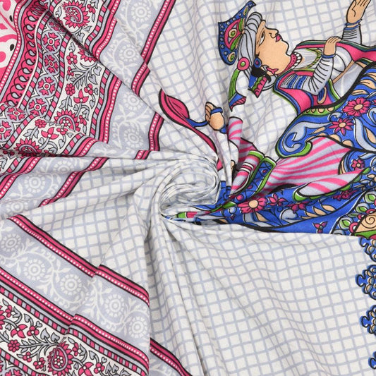 JAMG Soft Cotton Bedsheet with Pillow Covers for Double Size Bed | Printed Comfortable Bedding Set | Smooth Breathable Fabric