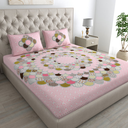 Autumn Squares Bedsheet